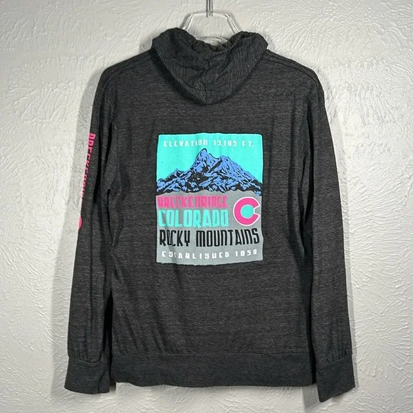 Breckenridge Colorado Rocky Mountains Long Sleeve T-Shirt Hoodie Women's… - Picture 7 of 7
